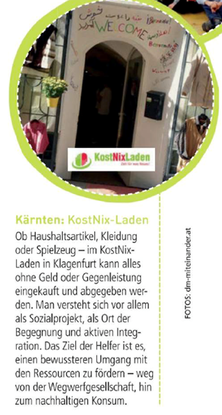 KostNix Laden in der WOMAN